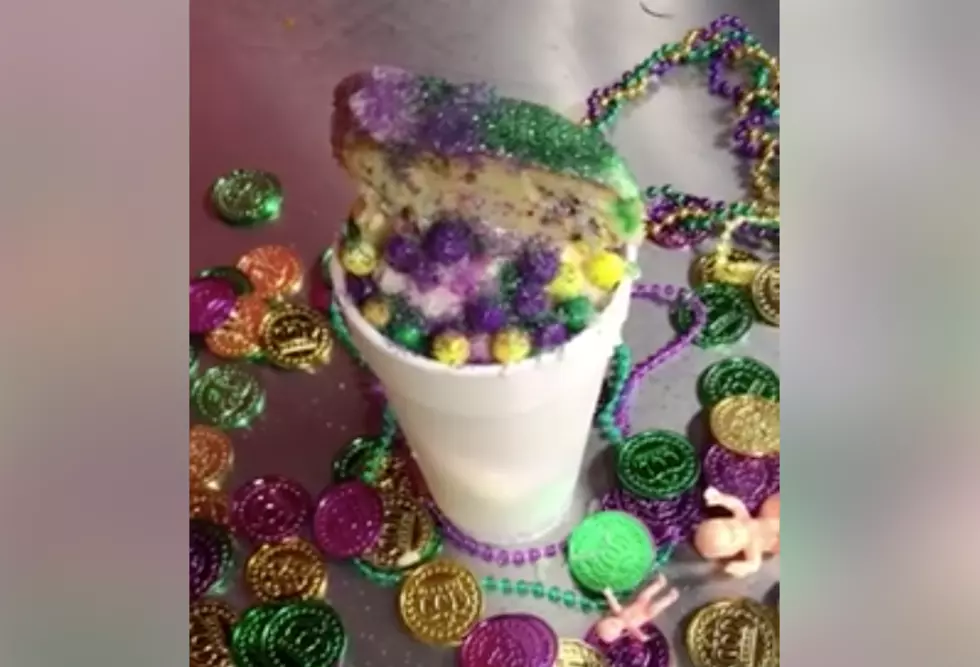 This King Cake Sno-Ball Is Here To Sweeten Up Your Mardi Gras
