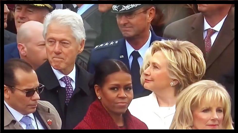 Hillary Clinton Catches Husband Bill Staring At Something (Or Someone) During Trump Inauguration [VIDEO]