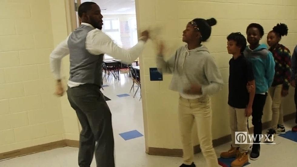 Teacher Has Cool Personalized Handshakes With Each One Of His Students [VIDEO]