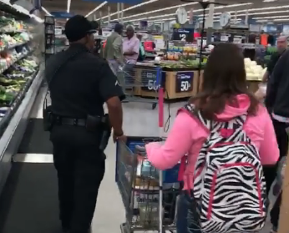 Lafayette City Marshals Assist Blind Woman In Store [VIDEO]