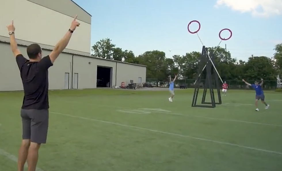 Drew Brees Teams Up With The ‘Dude Perfect’ Guys And Shows Off His Insane Accuracy [VIDEO]