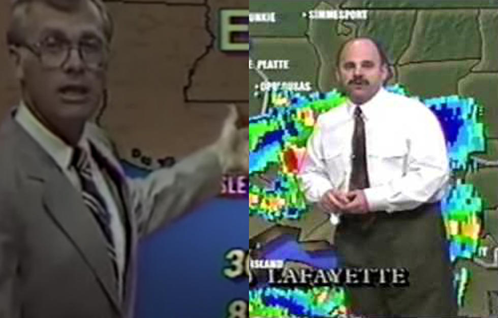 Meteorologists Rob Perillo And Dick Faurot Reunite For Epic Lafayette Weather Photo Op
