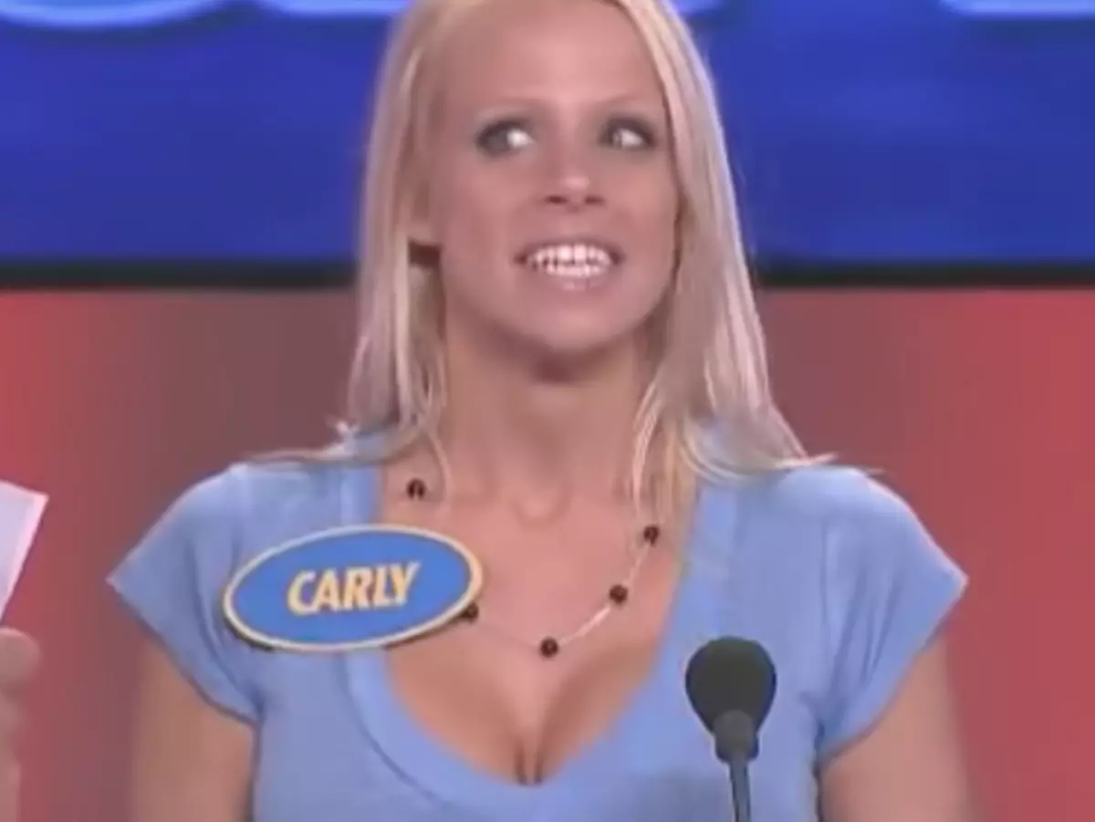 Family Feud Contestant Uses Double-D's To Distract Others