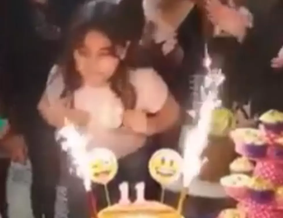Birthday Girl Is Set On Fire When Silly String Prank Goes Wrong