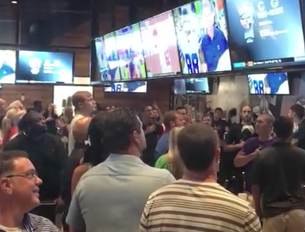 Patrons In Walk-Ons Restaurant Stand For National Anthem [VIDEO]