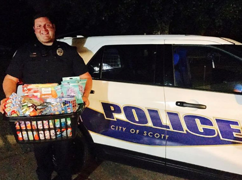 Officer Carries Toys