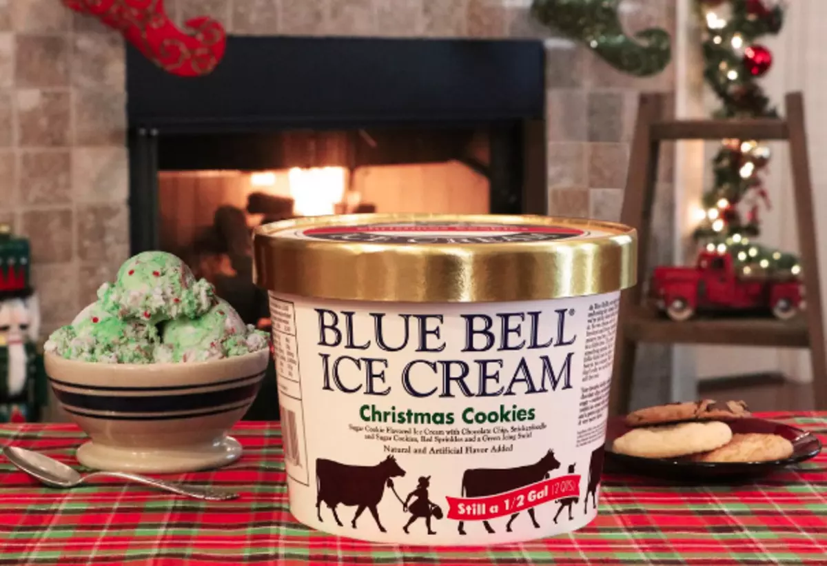 Blue Bell Ice Cream Announces Christmas Cookie Flavor Ice Cream