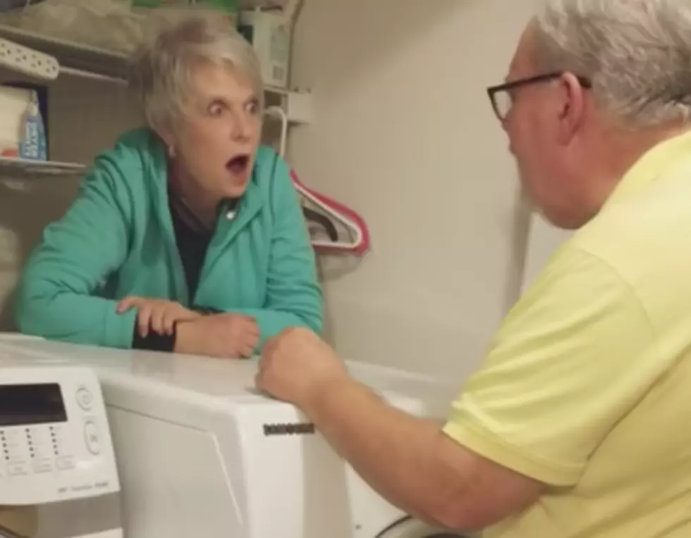 Grandmother Gets Stuck Behind Dryer [VIDEO]
