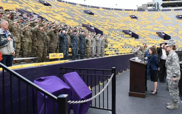LSU Unveils POW/MIA Chair of Honor In Tiger Stadium
