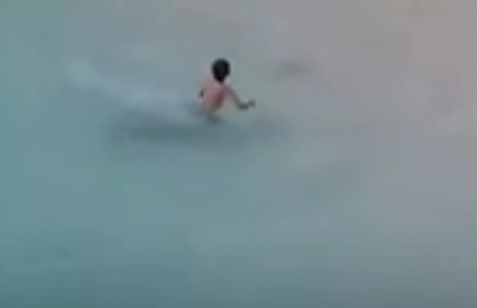 Sharks Approach Young Boy In Water [VIDEO]