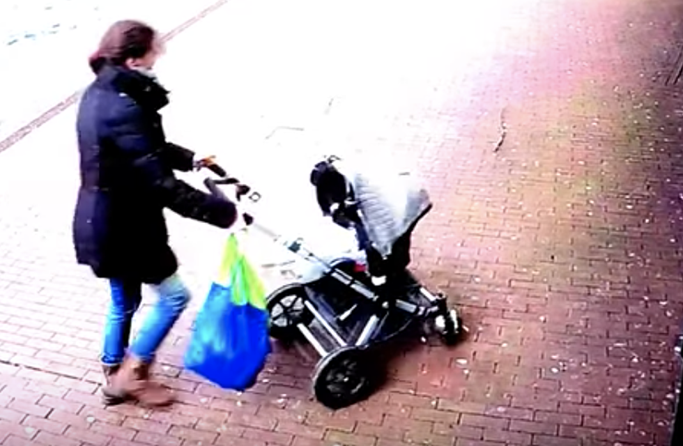 Tree Nearly Crushes Mom Pushing Her Baby In Stroller [VIDEO]