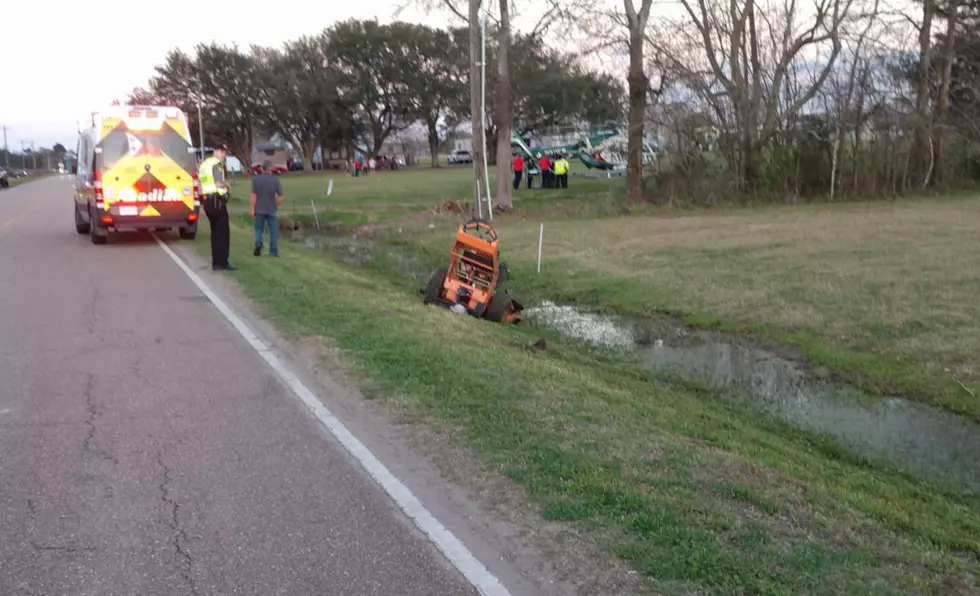 Local Landscaper Airlifted To Hospital After Being Struck By Driver While Mowing [PHOTO]