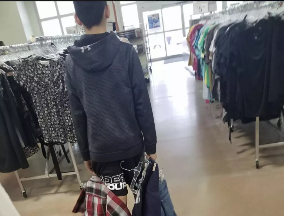 Mother Forces Son To Shop At Goodwill Store [PHOTO]