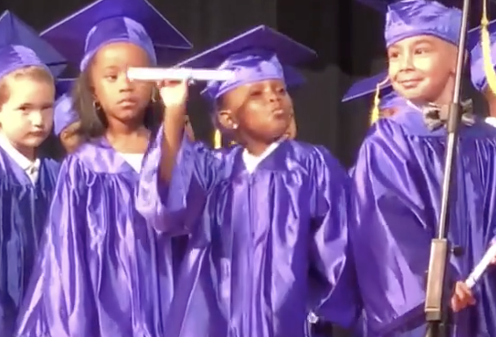 Little Girl Steals Show At Pre-Kindergarten Graduation Ceremony [VIDEO]