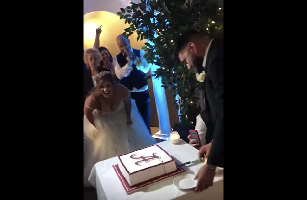 Viral Video Shows Alabama Fan’s Groom’s Cake Sabotaged By LSU Bride