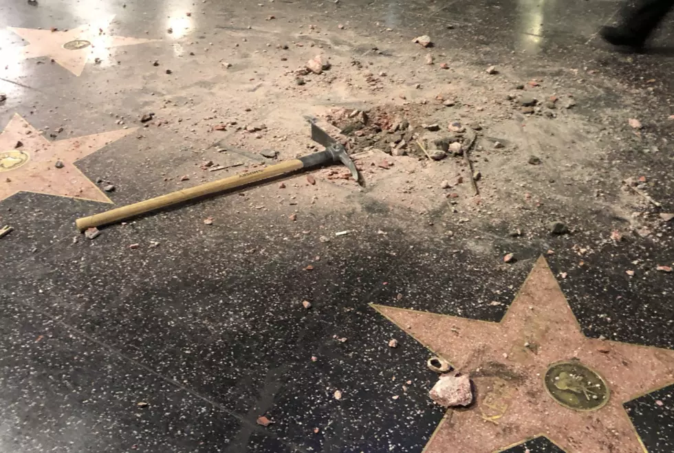 President Trump’s Star On Hollywood Walk Of Fame Destroyed [PHOTO]