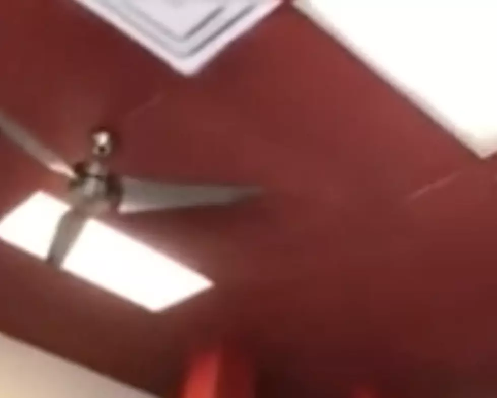 Woman Falls Through Ceiling Of Restaurant While People Are Eating [VIDEO]