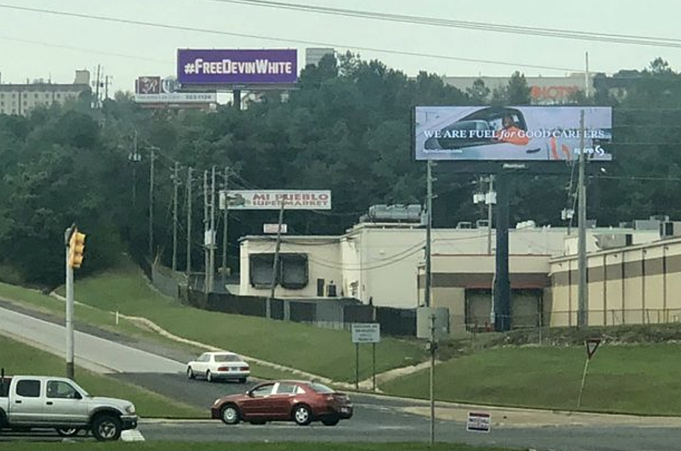 #FreeDevinWhite Billboards Popping Up Around SEC Headquarters Of Birmingham, AL