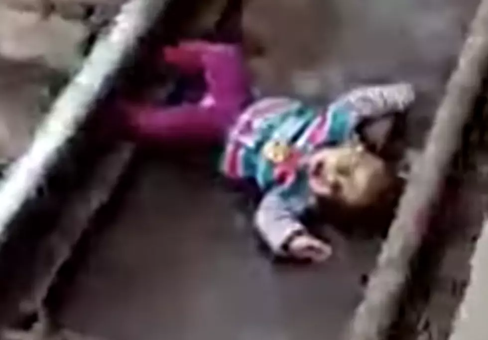 Train Narrowly Misses Baby On Railroad Tracks [VIDEO]