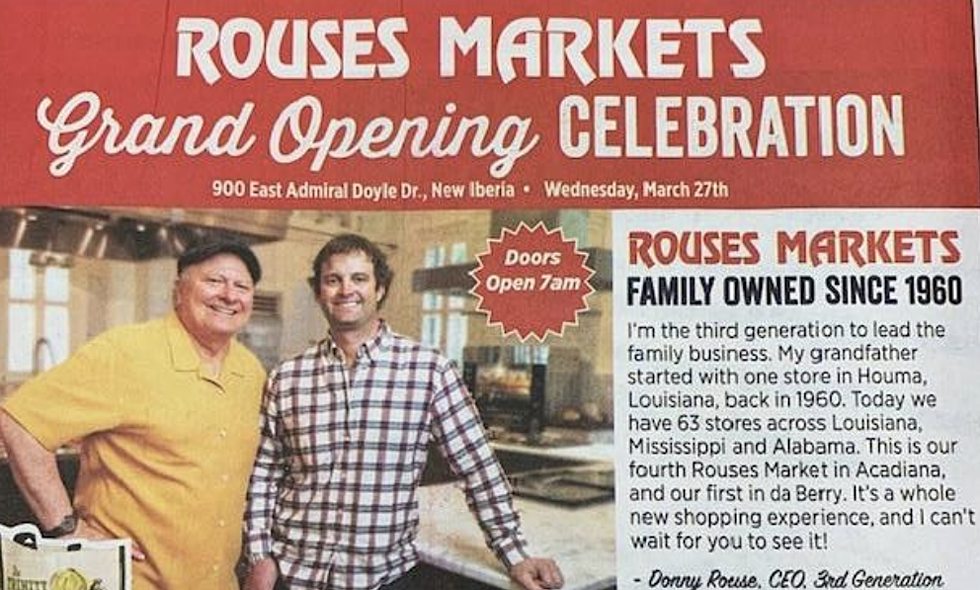 Rouses Opening In New Iberia This Week, Major Incentive For First 200 Customers