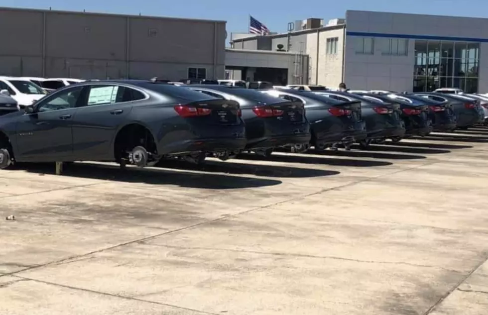 Thieves Hit Louisiana Car Dealership, Steal Rims And Tires [PHOTOS]