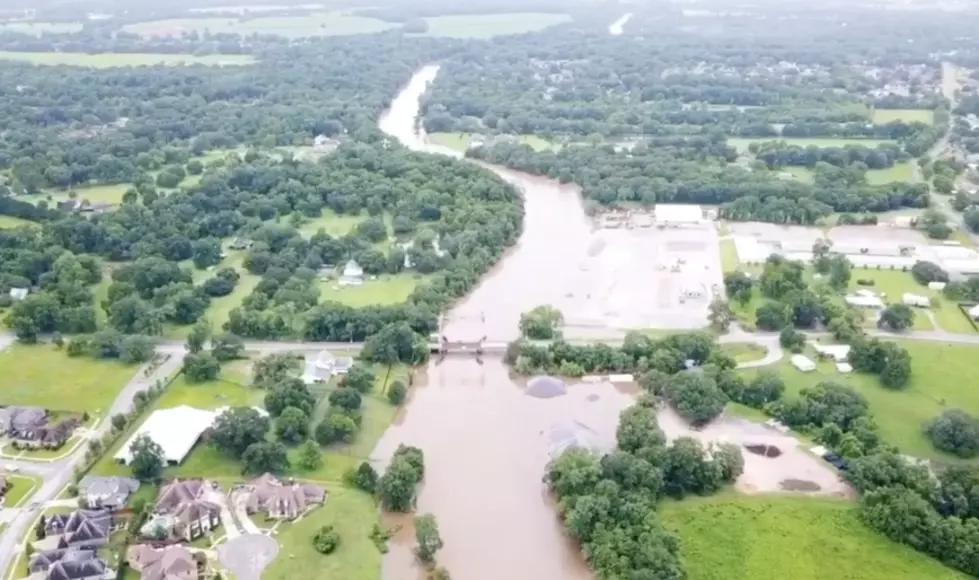 Drone Footage Shows Hurricane Barry Flooding Along The Vermilion From Up Above