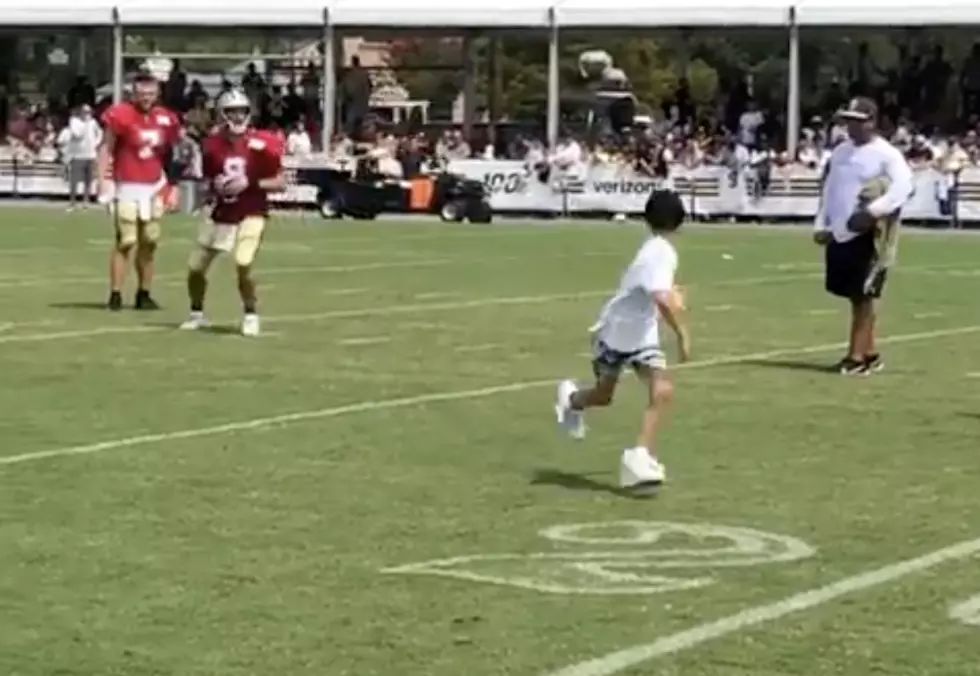 Drew Brees Completing A Pass To His Son Baylen Was The Perfect End To A Special Day