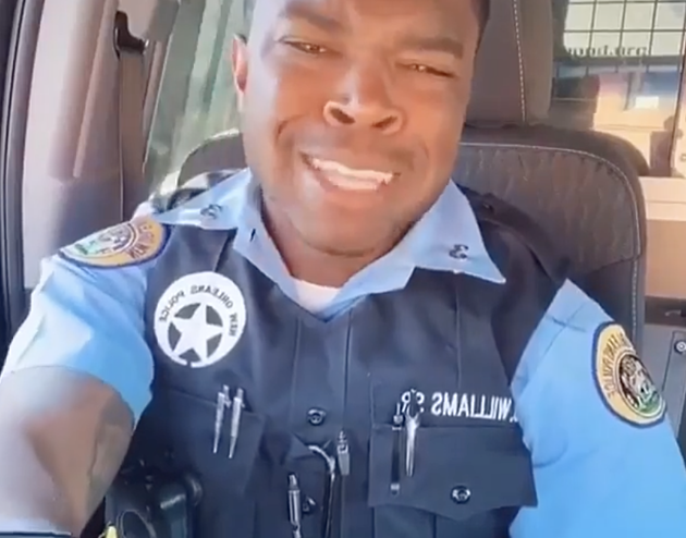 New Orleans Police Officer Sings During Coronavirus Pandemic [VIDEO]