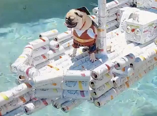 Man Builds Ship Out of Used White Claw Cans [VIDEO]