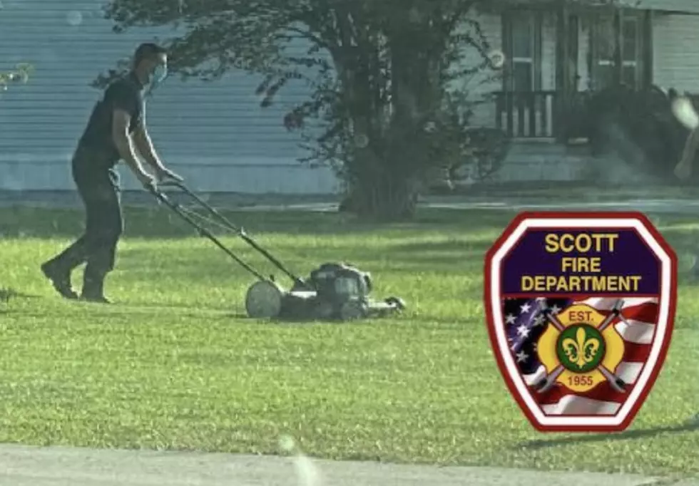 Scott Firefighters Finish Cutting Grass for Man Who Needed Medical Attention