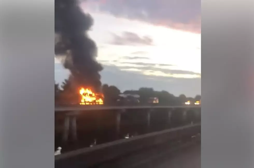 Wild Facebook Video Shows 18-Wheeler Fire That Shut Down I-10 West On The Basin Bridge