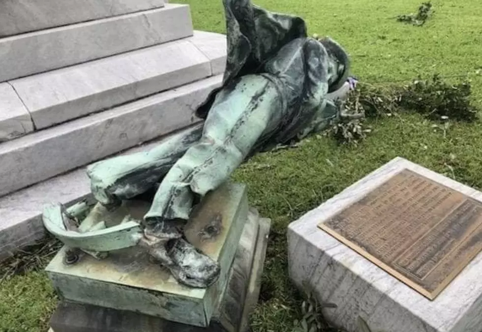 Confederate Monument Destroyed By Hurricane Laura