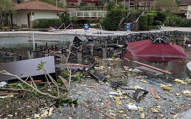 Photos Show Extensive Damage to Pool Area at Lake Charles Casino