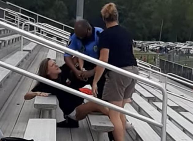 Police Tase and Arrest Woman In Stadium For Not Wearing A Mask [NSFW-VIDEO]