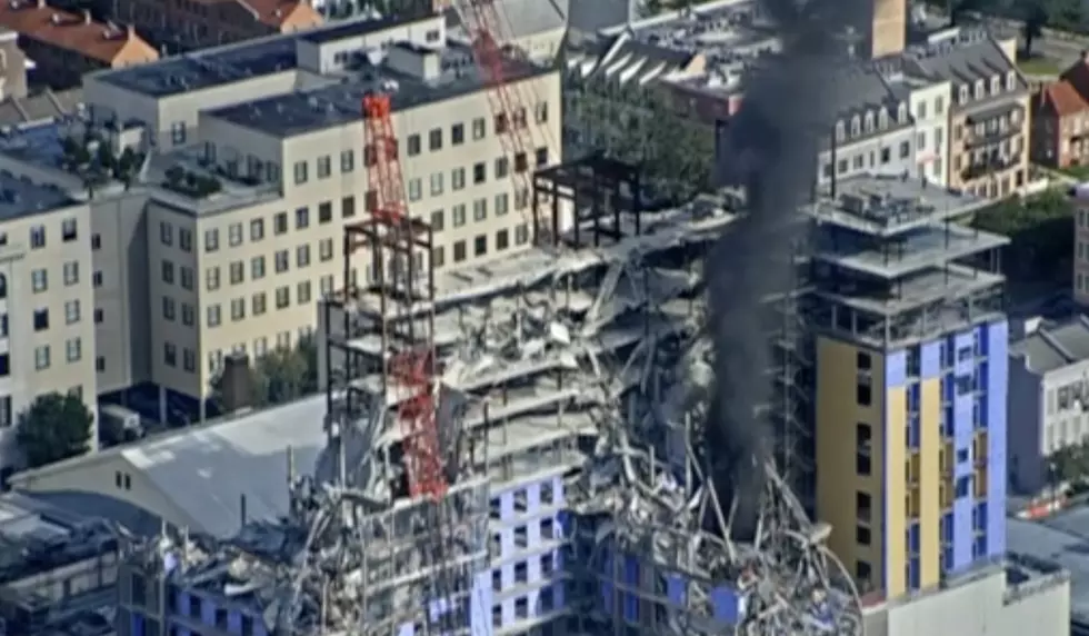 There Is Smoke Coming From An Apparent Fire The Hard Rock Construction Site In New Orleans