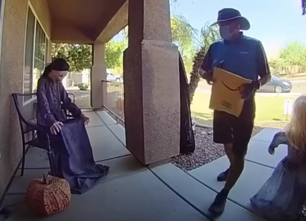 Halloween Decoration Scares Amazon Delivery Person [VIDEO]