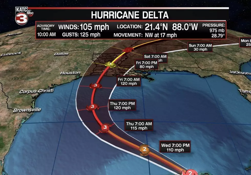 Hurricane Delta Will Arrive Earlier Than Expected, Will Likely Impact Acadiana Regardless Of Shift