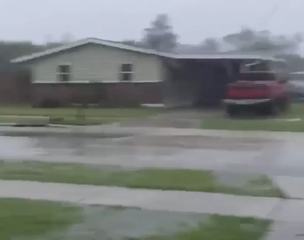 Watch As The Roof of A House is Blown Away During Hurricane Zeta