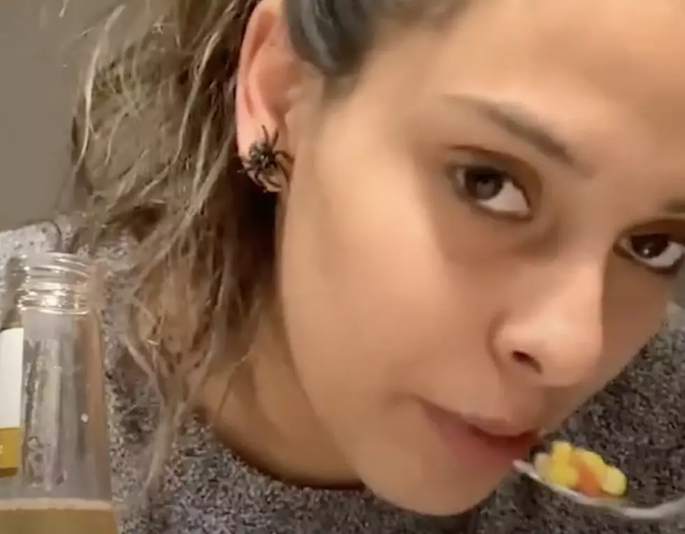 Woman Scares Self After Noticing Her Own Earring [VIDEO]