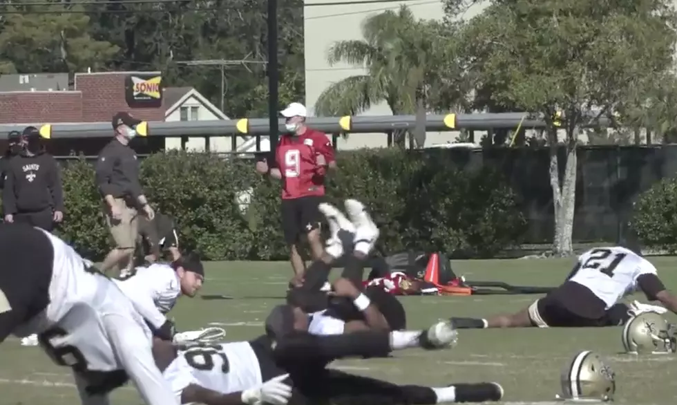 With 5 Broken Ribs And A Collapsed Lung Drew Brees Still Showed Up To Practice And Danced