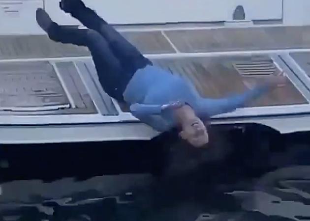 Woman Falls Off of Boat And Into Water [VIDEO]