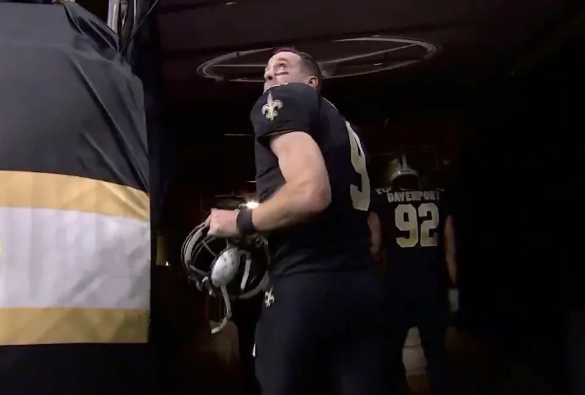 Watch Drew Brees Look Back Into The Superdome One Last Time