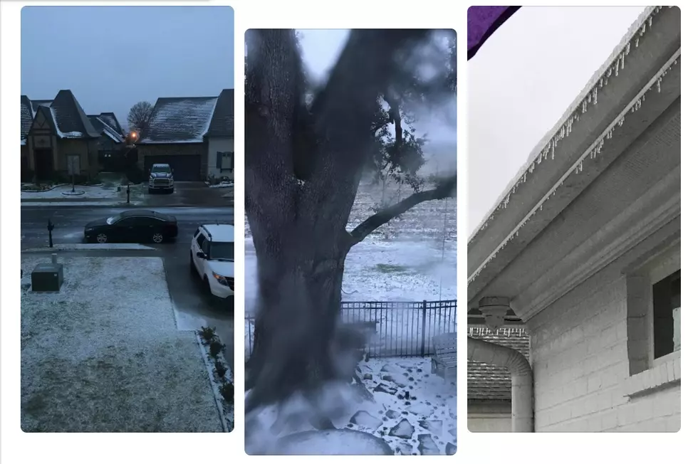 South Louisiana Residents Share Photos Of Wintry Weather On Social Media