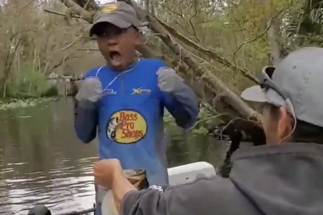 Young Boy Loses It After He Catches Huge Fish [VIDEO]