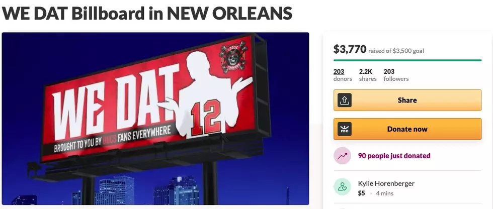 Bucs Fan Creates GoFundMe To Troll New Orleans Saints Fans With &#8216;We Dat&#8217; Billboard