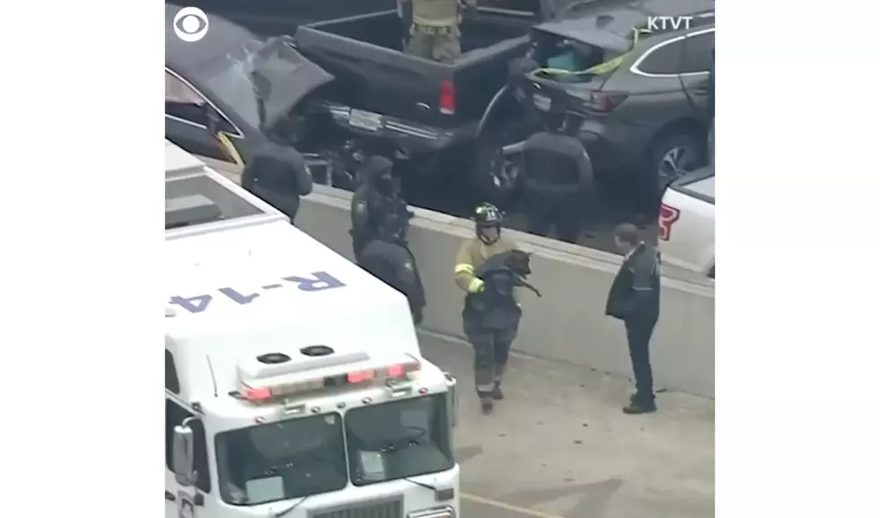 Heroic Fireman Rescues Dog Trapped Inside Of Truck At Fort Worth Pile-Up