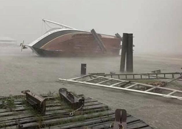 Strong Winds Reportedly Flip Boats on Side in Grand Isle [PHOTO]