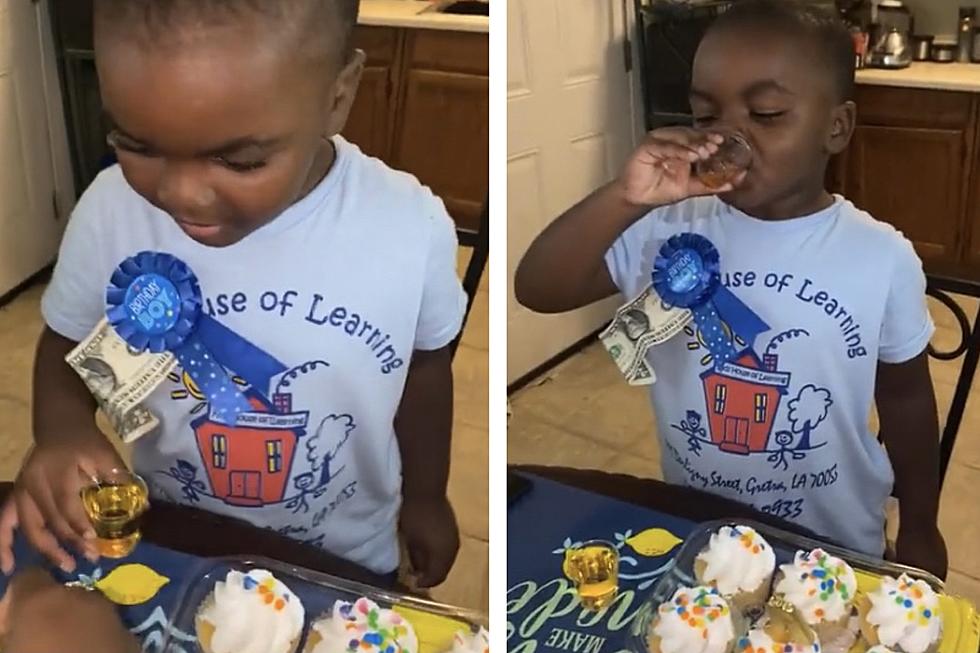 Birthday Boy Throws Back Apple Juice Shots To Celebrate His Big Day