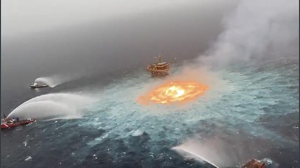 Social Media Names Blaze In Gulf Of Mexico Gas Leak ‘Eye Of Fire’ As Videos Go Viral