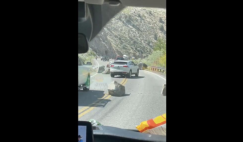 Video of Boulders Falling into Road as Magnitude 5.9 Quake Strikes Along California-Nevada Border